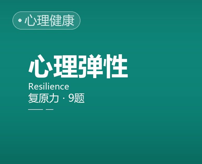 自评复原力/心理弹性简表
