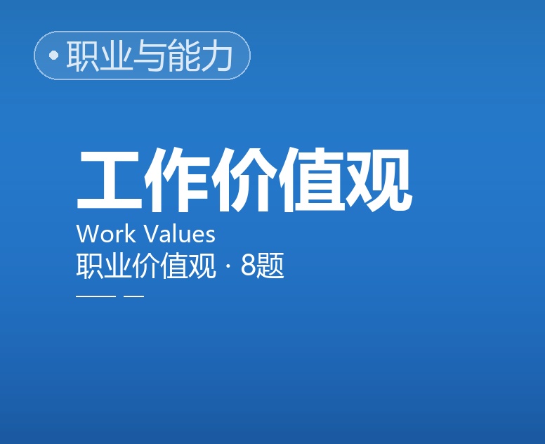 工作价值观 / 职业价值观